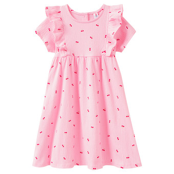 Mädchen Kleid mit Krepp-Struktur