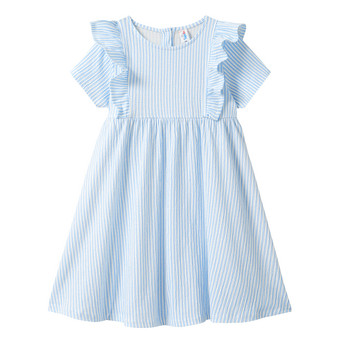 Mädchen Kleid mit Krepp-Struktur