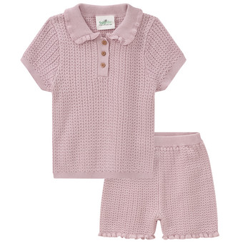 Baby Strick-Set mit Shirt und Hose