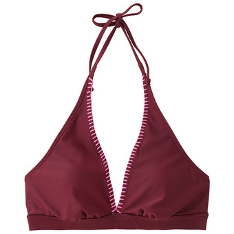 Damen Bikinioberteil mit Kontraststickerei