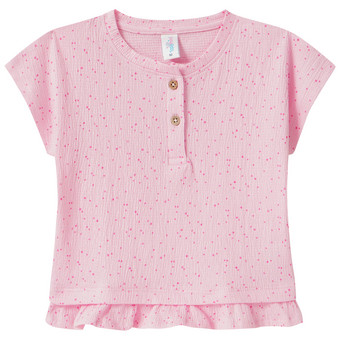 Baby T-Shirt mit Krepp-Struktur