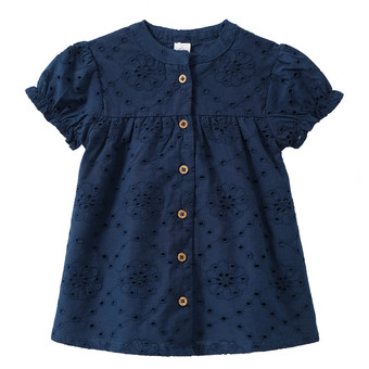 Baby Bluse mit Lochstickerei