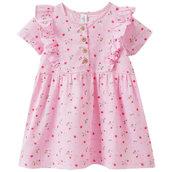 Baby Kleid mit Erdbeer-Print allover