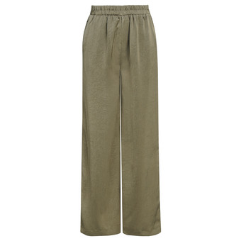 Damen Satin-Hose mit weitem Bein