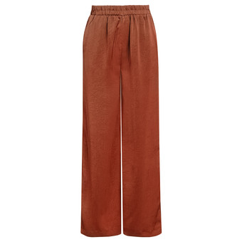 Damen Satin-Hose mit weitem Bein