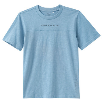 Jungen T-Shirt mit gummiertem Schriftzug