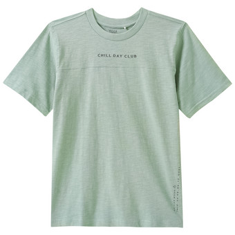 Jungen T-Shirt mit gummiertem Schriftzug