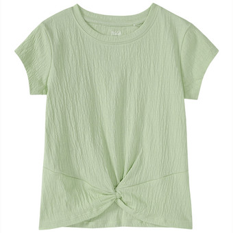 Mädchen T-Shirt mit Knoten-Detail
