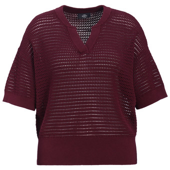Damen Strickshirt mit Ajourmuster