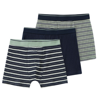 3 Jungen Boxer mit Ripp-Struktur