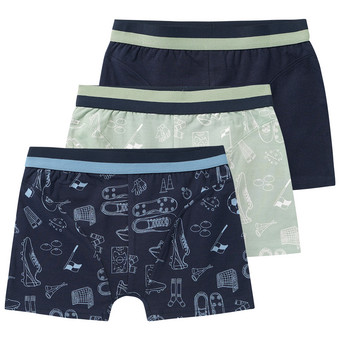 3 Jungen Boxer in verschiedenen Dessins