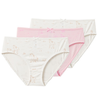 3 Mädchen Slips mit Pferde-Motiven