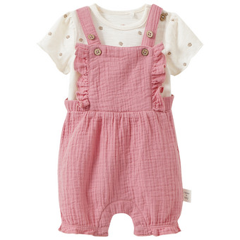 Newborn Set mit Latzhose und T-Shirt