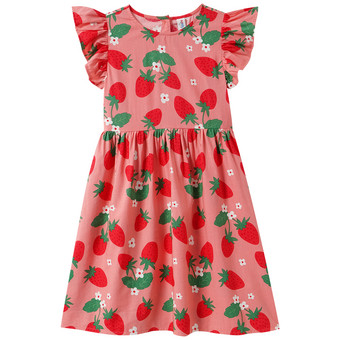 Mädchen Kleid mit Allover-Print