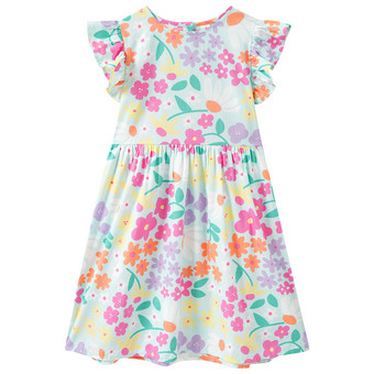 Mädchen Kleid mit Allover-Print