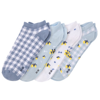 4 Paar Damen Sneaker-Socken im Set
