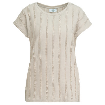 Damen T-Shirt mit Strukturmuster