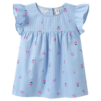 Mädchen Bluse mit Kirschen-Print