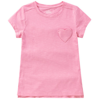 Mädchen T-Shirt mit Herz-Tasche