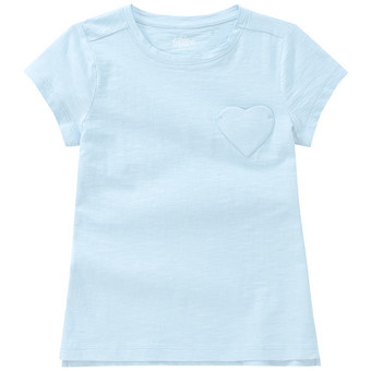 Mädchen T-Shirt mit Herz-Tasche