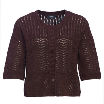 Damen Strickjacke mit Ajours-Muster