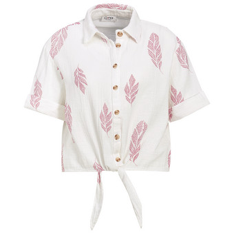 Damen Musselin-Bluse mit Allover-Muster