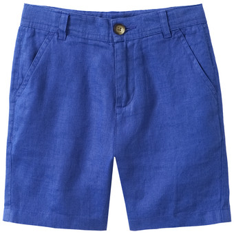 Jungen Leinen-Shorts in Unifarben