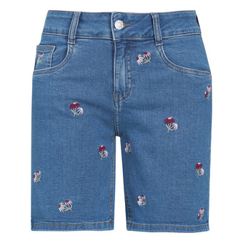 Damen Jeans-Shorts mit Stickerei