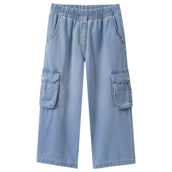 Mädchen Jeans aus leichtem Denim