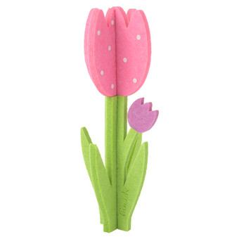 Deko-Tulpe aus Filz