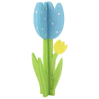 Decoratieve tulp van vilt