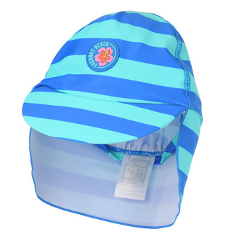 Kinder UV-Badekappe mit Streifen UPF60