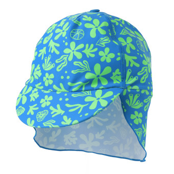 Kinder UV-Badekappe mit Allover-Print UPF60