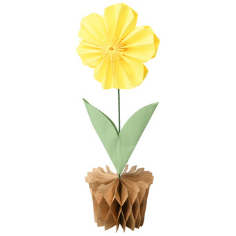 Kleiner Deko-Aufsteller Papierblume