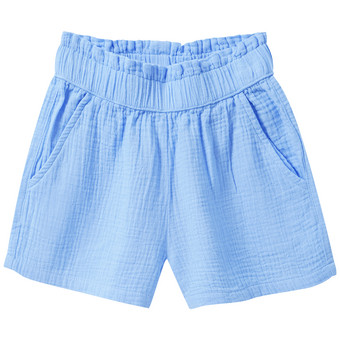 Mädchen Musselin-Shorts mit Paperbag-Bund