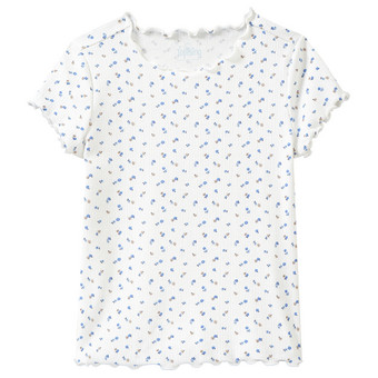 Mädchen T-Shirt mit Ajour-Muster