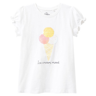 Mädchen T-Shirt mit Wendepailletten