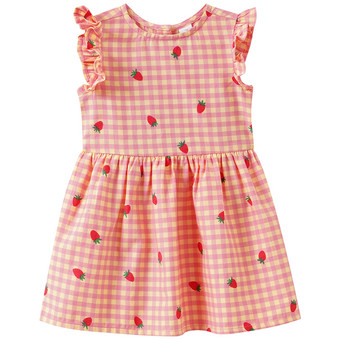Baby Kleid mit Erdbeer-Print