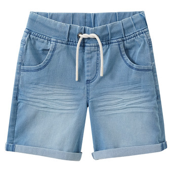 Jungen Jeansshorts mit Tunnelzug