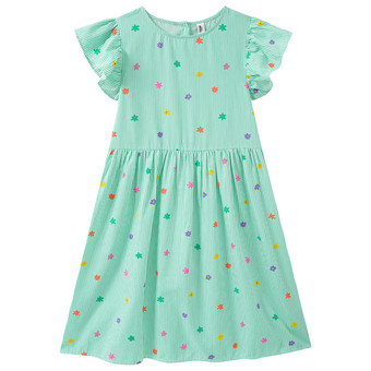 Mädchen Kleid mit Blumen-Print