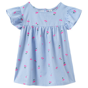Mädchen Bluse mit Kirschen-Print