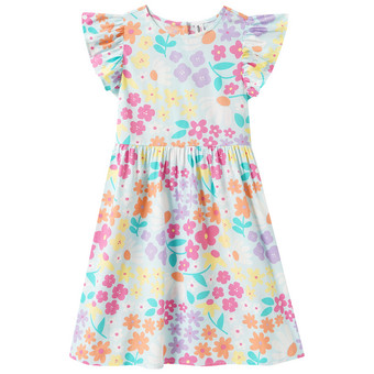 Mädchen Kleid mit Allover-Print