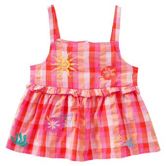 Mädchen Top mit Stickerei