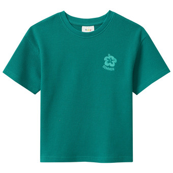 Jungen T-Shirt mit Waffelstruktur