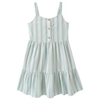 Mädchen Kleid im Streifen-Look