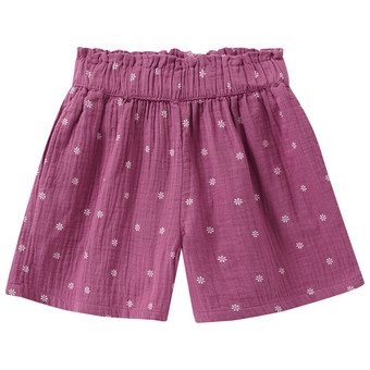 Mädchen Musselin-Shorts mit Blumen-Allover