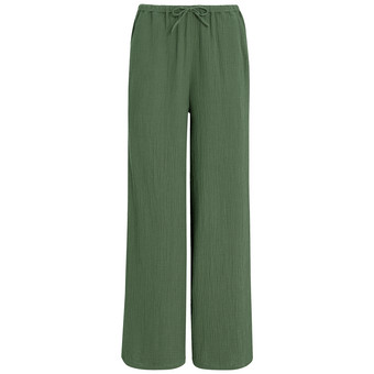 Dames mousseline broek van biologisch katoen
