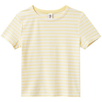 Mädchen T-Shirt mit Rippstruktur