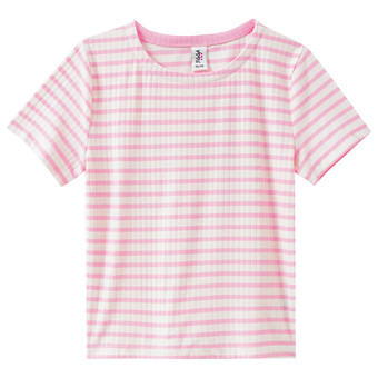 Mädchen T-Shirt mit Rippstruktur
