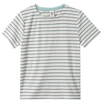Mädchen T-Shirt mit Rippstruktur